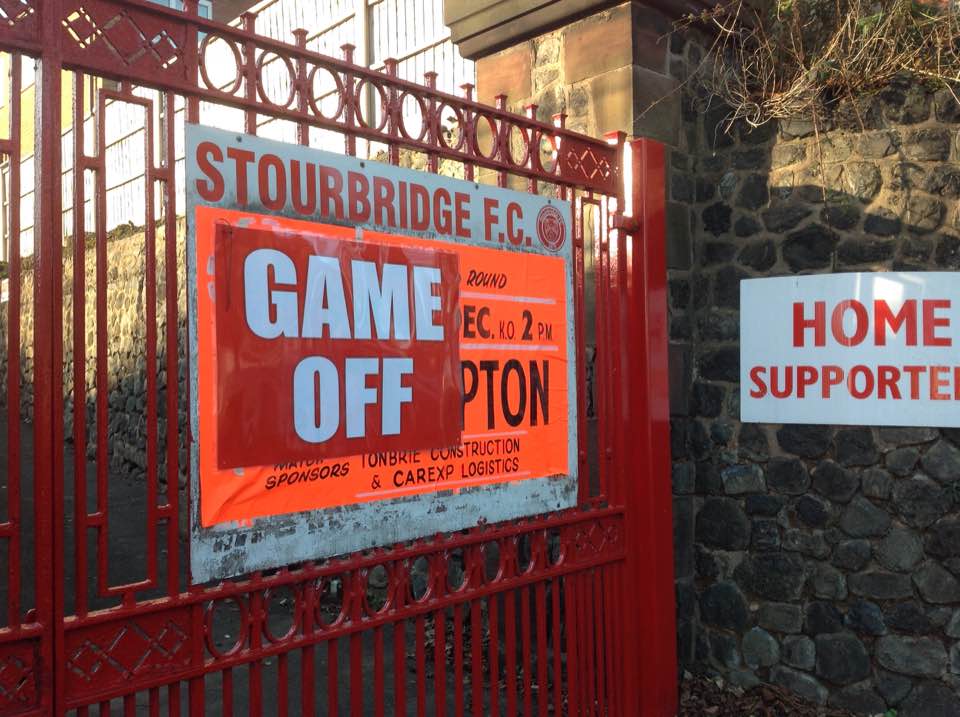 Gary Hackett 'devastated' after Stourbridge and Northampton Town's FA Cup second round tie is postponed